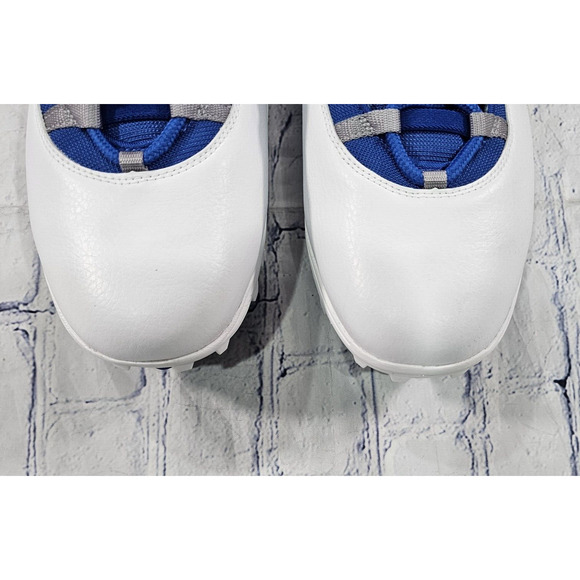 Nike MENS SIZE 17 Air Jordan 10 TD Low Football Cleats Blue White main image 11